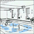 Drėgmės surinkimas: baseino vėdinimo sistemos
